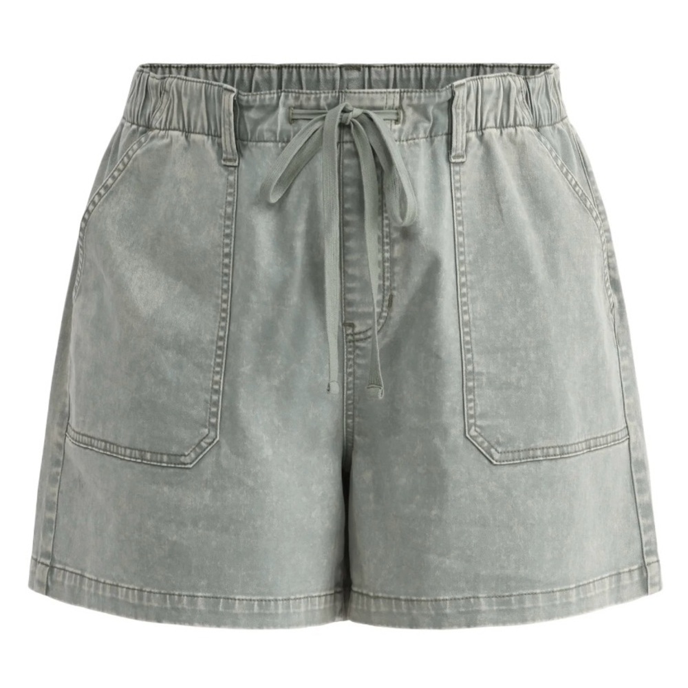 Terra & Sky Women's Plus Size Pull On Denim Shorts